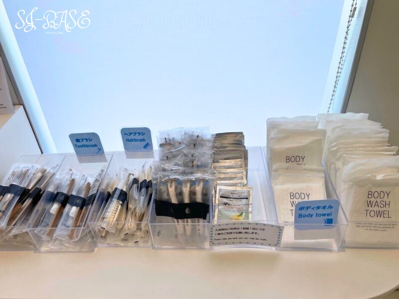ダイワロイネットホテル沼津 アメニティバー（歯ブラシ・ヘアブラシ・ボディタオル）