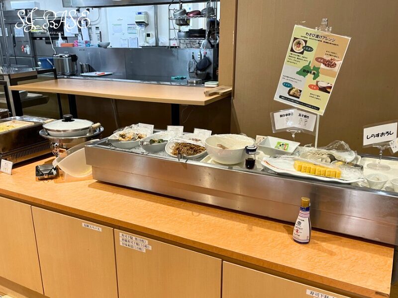 ダイワロイネットホテル沼津 朝食ビュッフェに並んでいる料理