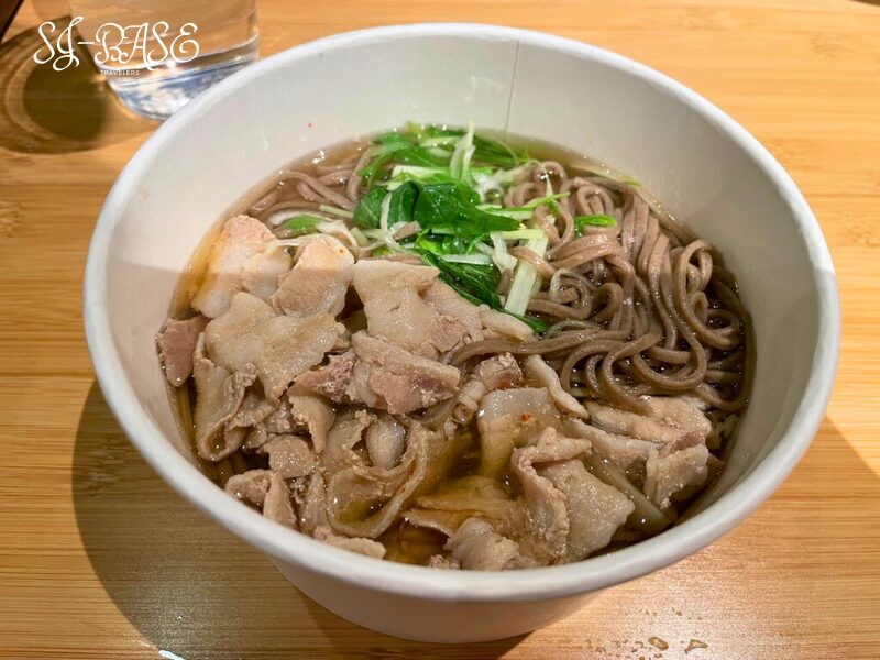 スノーピークカフェで提供されていた年越しそば